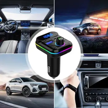 Адаптер Прикуривателя, Автомобильный MP3-плеер, Автомобильный Приемник, совместимый с Bluetooth, Автомобильный FM-передатчик, Два USB-порта Для зарядки