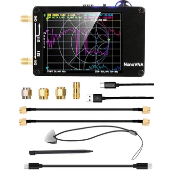 NanoVNA-H Модернизированный Антенный Векторный Анализатор Сетевых Антенн MF HF VHF UHF со Слотом для SD-карты