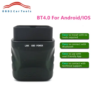 OBD2 Сканер Bluetooth 4,0 ELM327 OBD 2 Автомобильный Диагностический Инструмент Для IOS/Android ПК ELM 327 V1.5 Считыватель OBDII Контрольный Индикатор двигателя