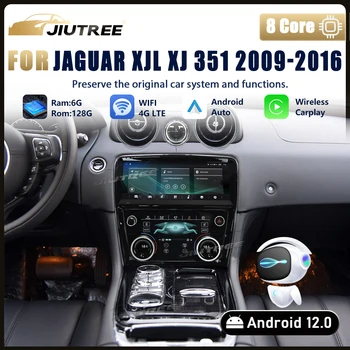 Для Jaguar XJL XJ 351 2009 2010-2016 Android Автомобильный Радиоприемник AC Панель ЖК-Мультимедийный Плеер С Платой Кондиционирования Воздуха Navi Головное Устройство