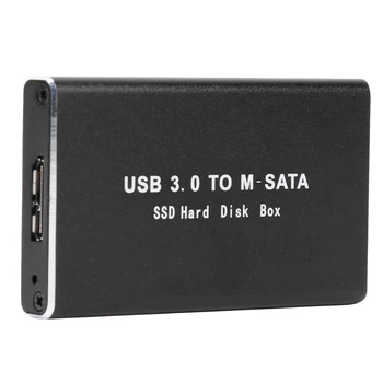 Адаптер Mini USB 3.0 для mSATA Корпус жесткого диска Внешний корпус жесткого диска SSD