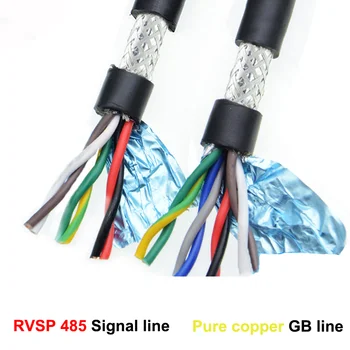 Сигнальный провод из чистой меди национального стандарта 485, экранированный провод из 6-жильной витой пары RVSP 6* 0,5 квадратных мм (100 метров в рулоне)