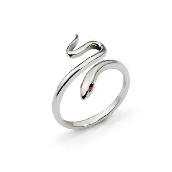 Кольцо Подарок Подруге Корейская мода Креативная Змея С Одним Открывающимся кольцом Производитель Серебряных колец Оптом