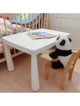 Детский стол и стул, стол и стул для детского сада, стол для обучения ребенка, бытовой письменный стол, игрушечный стол, пластик