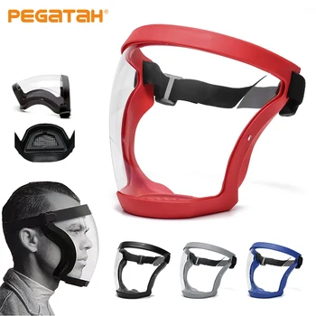 Прозрачная защитная маска для всего лица, Пылезащитная, Брызгозащищенная, Ветрозащитная, Противотуманная Защитная маска для лица, защитные очки, Защитная маска для глаз с фильтром