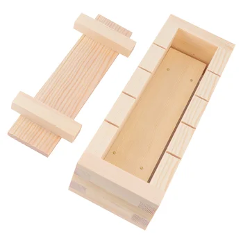 Пресс-Форма для Суши Деревянная Прямоугольная Nigiri Rice Oshizushi Box Sushi Rice Roll Maker Кухонный Гаджет для Домашнего Ресторана