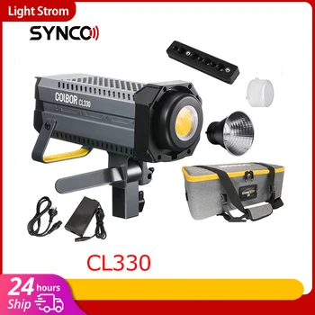 Synco COLBOR CL330 COB Video Light 2700K-6500K Двухцветное Светодиодное Освещение для Фотосъемки На открытом воздухе Непрерывного действия для Студийной Видеозаписи