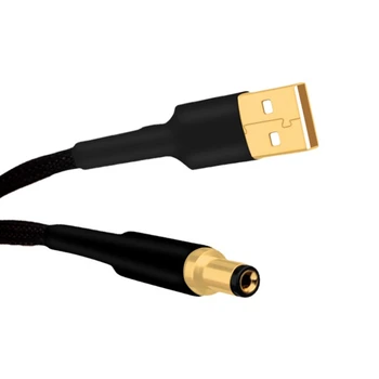 OCC Посеребренный Усилитель-Декодер Звуковая карта Шнур питания постоянного тока USB-кабель для передачи данных A-2,5 мм / 2,1 мм DC 5,5-2,1 Аудио Кабель питания постоянного тока