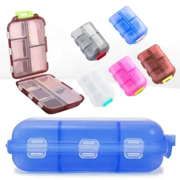 Портативный двухслойный органайзер, разделители для контейнеров, коробка для таблеток, футляр для хранения таблеток, коробка для лекарств