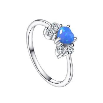 2023, хит продаж серебра 925 пробы в Европе и Америке, новое женское кольцо Phantom Australian Treasure, элегантное голубое кольцо любви