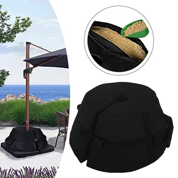 Мешок с песком для основания зонта, пляжная палатка, навес, сумка для утяжеления, сумка для основания, круглые мешки с песком для зонтика от солнца на открытом воздухе