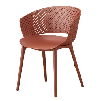 Пластиковые обеденные стулья для патио Современный удобный Эргономичный дизайн шезлонга для спальни Передвижной обеденный стол Стулья