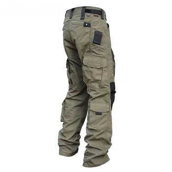 Тактические брюки Мужские Брюки-карго с несколькими карманами, армейские брюки, мужские износостойкие рабочие брюки для пеших прогулок, мужские
