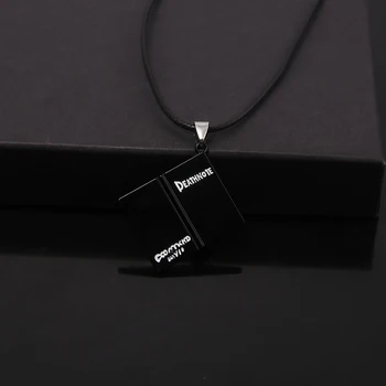 Аниме Тетрадь смерти Черное ожерелье с открытой книгой Yagami Light Ожерелье для косплея для женщин и мужчин, ювелирные аксессуары, подарок