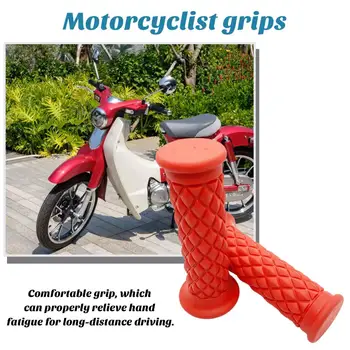 Рукоятки для вождения на дальние расстояния, удобные рукоятки для руля мотоцикла, нескользящие резиновые рукоятки подруливающего устройства на конце стержня для мотоцикла диаметром 22 мм