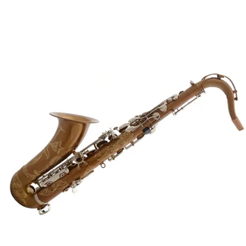 Электрофоретический винтажный никелевый ключ Bb тенор-саксофон Saxophone SAX