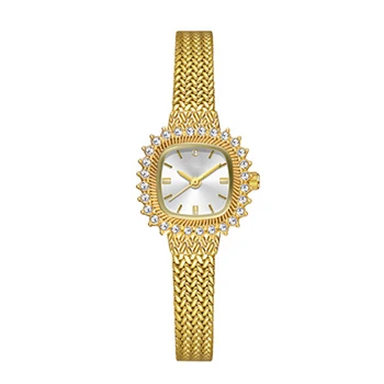 2023 последние нишевые ретро-женские модные часы square wheat ear watch
