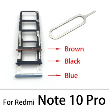 10 Шт. Оригинальный Новый Для Xiaomi Redmi 7 9 Note 8 10 Pro Mi 10 11 Держатель Sim-Карты Лоток Слот Адаптер Разъем Запасные Части Для Телефона