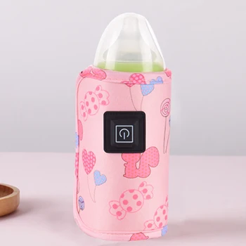 USB-подогреватель детских бутылочек для кормления, переносной изоляционный рукав для бутылки с молоком, Термостат для молока на открытом воздухе, сумка для обогрева дома и путешествий