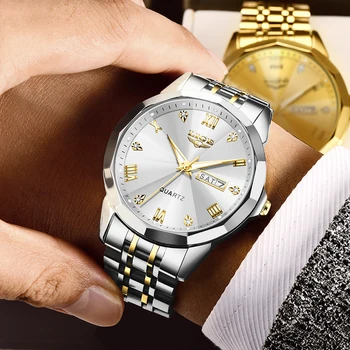 Лидирующий бренд LIGE, роскошные мужские наручные часы, водонепроницаемые, со светящейся датой, неделей, мужские кварцевые часы из нержавеющей стали, мужские reloj