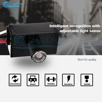Переключатель управления светом уличного фонаря переменного тока 110-240 В Водонепроницаемый Интеллектуальный Датчик фоточувствительного детектора для улицы в коридорах