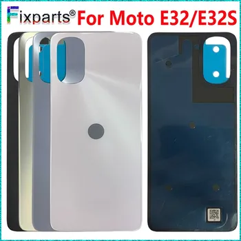 Новинка для Motorola Moto E32, крышка батарейного отсека, корпус задней двери, задняя крышка для Moto E32S, задняя крышка батарейного отсека с логотипом