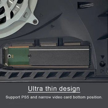 Радиатор SSD-Накопителя из алюминиевого Сплава для M.2 2280 Радиатор Охлаждения SSD-Накопителя с Термопрокладкой Аксессуары Запасные Части для PS5