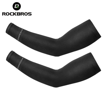 ROCKBROS Ткань для льда Грелки для рук для бега Рукава для рук с защитой от ультрафиолета Баскетбол Кемпинг Езда на открытом воздухе Спортивная одежда Защитное снаряжение