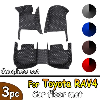 Автомобильные коврики для Toyota RAV4 Non-Hybrid 2013 2014 2015 2016 2017 2018 2019 Пользовательские автомобильные накладки для ног Аксессуары для интерьера
