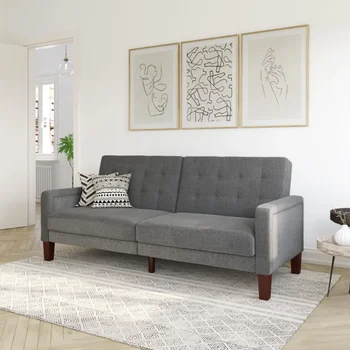 Раскладной диван-кровать Better Homes & Gardens Porter с тканевым хохлатым матрасом-футоном