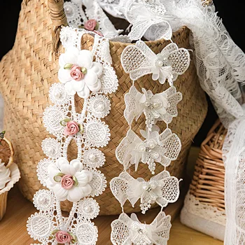 Несколько стилей вышитой кружевной свадебной рождественской одежды, платье ручной работы, занавеска, стеганое одеяло, кружевное украшение