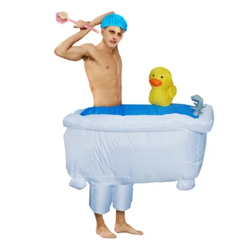 Фантастический Крутой надувной костюм для ванны для взрослых на Хэллоуин, забавные костюмы для косплея, Женская Мужская одежда для вечеринок, костюм для выступлений