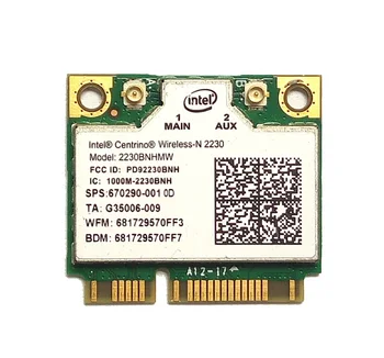 Новинка для Intel N2230 2230BNHMW 2230BN Half Mini PCI-E Wifi Bluetooth4.0 Карта для HP DV4 DV6 DV7 G4 G6 G7 SPS: 670290-001