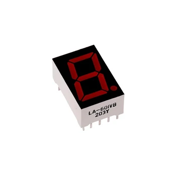2шт LA-601VB 0,56-дюймовый Красный 7-Сегментный Светодиодный Дисплей Цифровая Трубка Общий Анод 10-Контактный