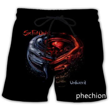 phechion Новые мужские/женские повседневные шорты с 3D принтом Six Feet Under Rock Band, уличная одежда, мужские Свободные спортивные шорты L139