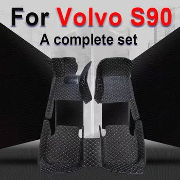 Автомобильные Коврики Для Volvo S90 2017 2018 2019 2020 2021 2022 Пользовательские Автоматические Накладки Для Ног Автомобильные Ковровые Покрытия Аксессуары Для Интерьера