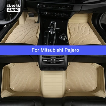 Автомобильные коврики CUWEUSANG на заказ для Mitsubishi Pajero V73 V93 V77 V97, роскошные автоаксессуары, ковер для ног