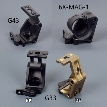 Крепление для тактического Страйкбола FTC с ЧПУ с оптическим креплением серии Eotech G33 G43 Aim Magnifier 558 EXPS 6X-Mag-1 Flip-To-Center 2.26