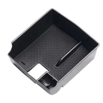 Органайзер для автомобильного подлокотника 16x16x6 см, черный Прочный лоток для органайзера для центральной консоли
