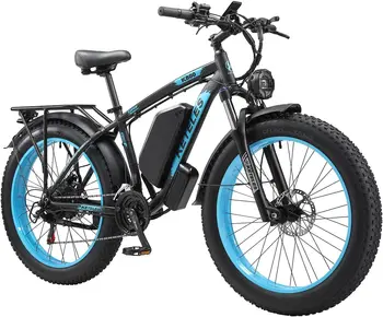 Электрический велосипед Helasdvt 2000 Вт для взрослых, 35 миль/ч, двухмоторный электрический горный велосипед AWD