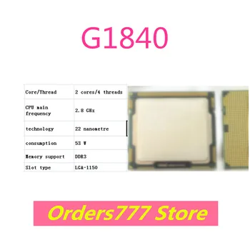 Новый импортный оригинальный процессор G1840 1840 Двухъядерный Четырехпоточный 1155 2,8 ГГц 53 Вт 22 нм DDR3 DDR4 гарантия качества
