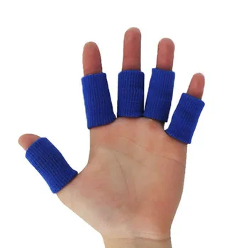 10 шт. Эластичных спортивных накладок на пальцы для поддержки артрита Защита для пальцев на открытом воздухе Баскетбол Волейбол Защита для пальцев