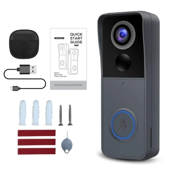 P82D Модернизированный Видеодомофон с Камерой PIRMotionDetection Ночного видения 2wayaudio с Батарейным Питанием для домашнего хозяйства